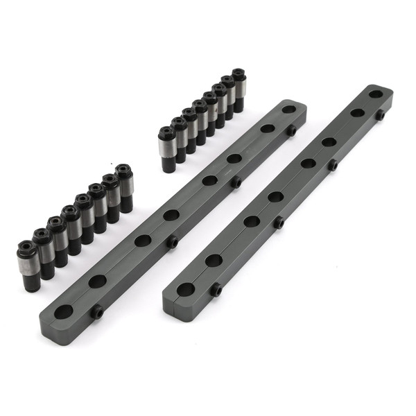 Speedmaster Ford SB 289 302 351 Windsor Rocker Stud Girdle Kit Silver 7/16" Polylock Nuts