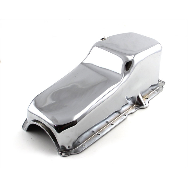 Speedmaster Chevy SBC 350 1-Piece Chrome Oil Pan 1986-Up P/Side Replacement PCE300.1051.03
