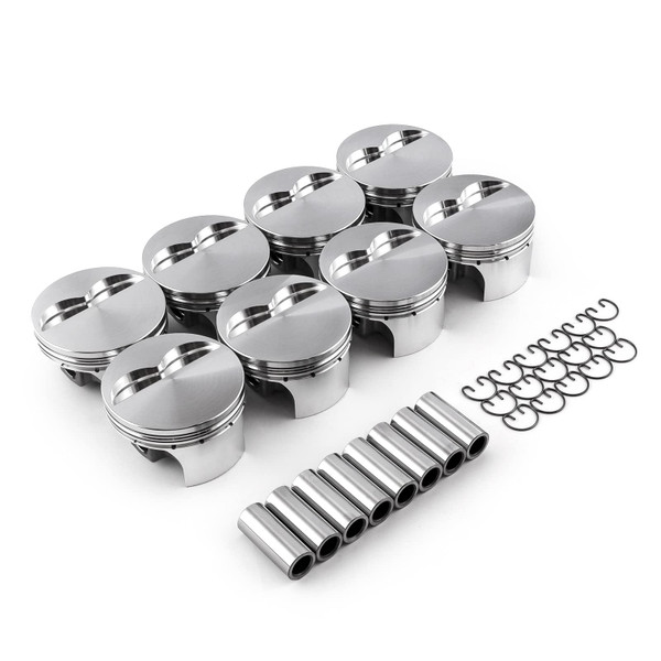Speedmaster SBC 383ci 5.7" Flat Top Forged Pistons PCE305.1010.03 – 4.030" Bore