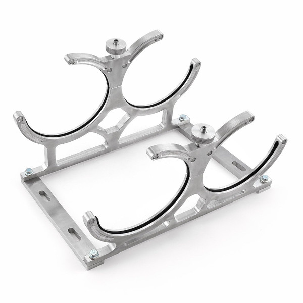 Speedmaster PCE150.1002 Nitrous Oxide Dual Bottle Holder Bracket Polished Billet Aluminum