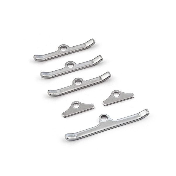 Speedmaster Ford SB 289 302 351 Windsor 4.5" Chrome Valve Cover Hold Down Spreader Bars PCE312.1003