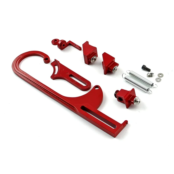 Speedmaster Carburetor Throttle Cable Bracket Kit PCE124.1007.05 - Red with Return Springs