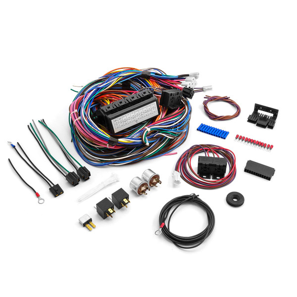 Speedmaster Universal 20 Circuit Wiring Harness Kit for Street Rod Hot Rod Race Car PCE368.1001