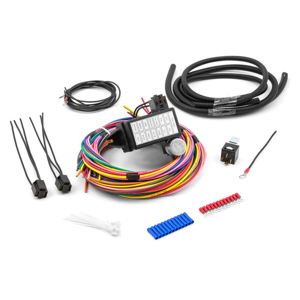 Speedmaster Universal 14 Circuit Wiring Harness Kit for Street Rod Hot Rod Race Car PCE368.1012