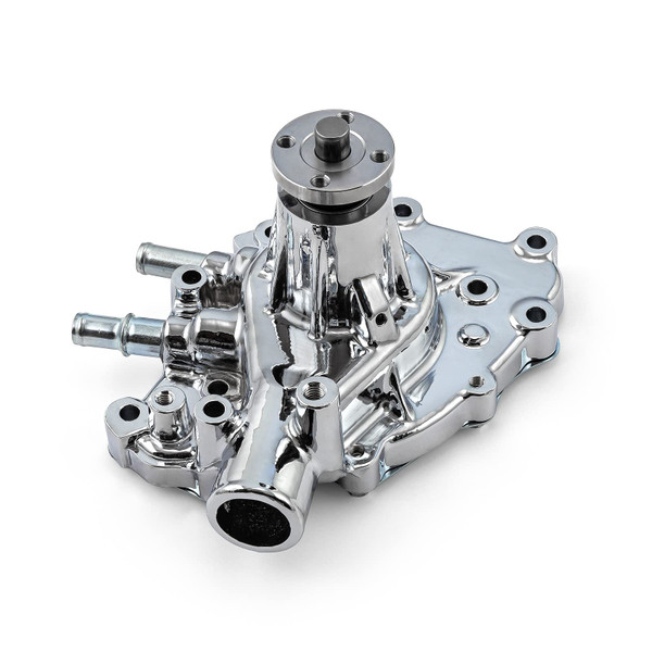 Speedmaster Ford SB 289 302 351 Windsor High Volume Aluminum Passenger Side Water Pump Chrome