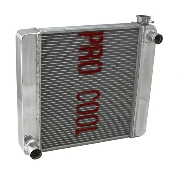 Speedmaster PCE190.1030 Ford Mopar 28x19x2.2 Aluminum Radiator, Polished Finish