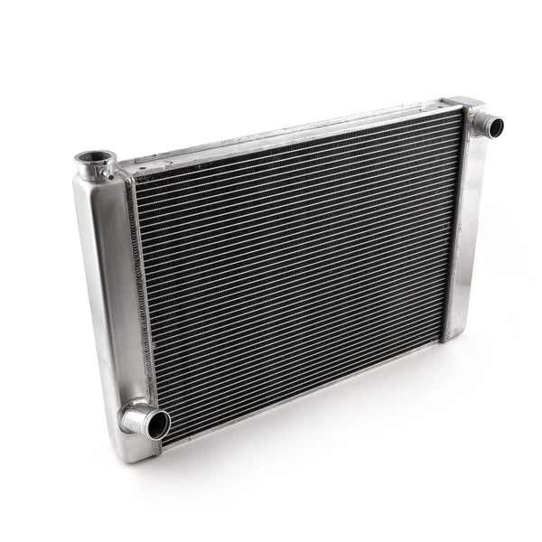 Speedmaster Ford Mopar 29x19x2.2 Aluminum Radiator TR-BL Outlets Satin PCE190.1059