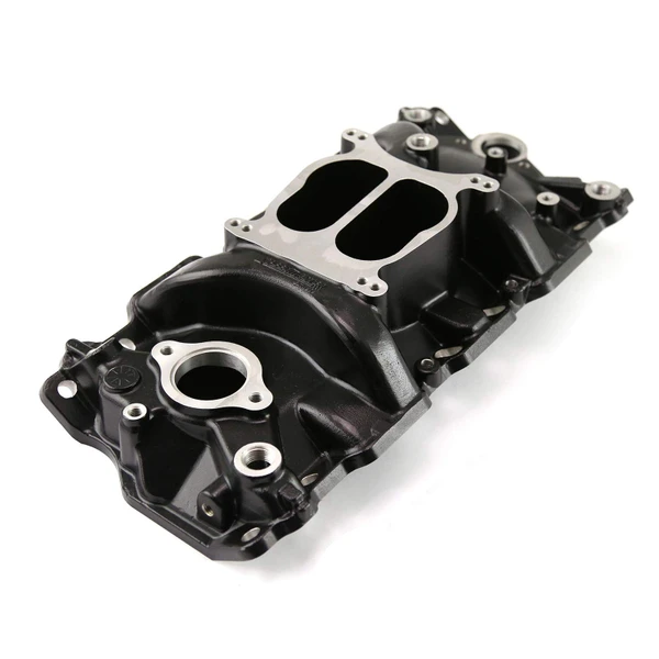 Speedmaster Chevy SBC 350 1957-95 Non-EGR Low-Rise Aluminum Intake Manifold Black 1-147-003