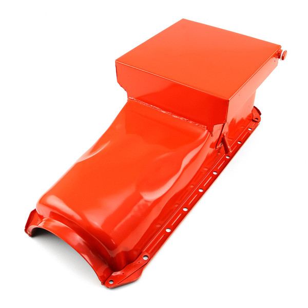 Speedmaster Chevy BBC 454 Gen 4 6Qt Drag Rear Sump Orange Oil Pan PCE300.1062.02