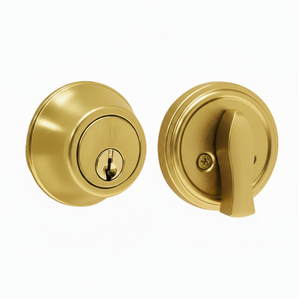 Weslock Front Door Deadbolt & Handle Lock Set – Residential, Fits Most Décor Styles | 00471-B-3SL23