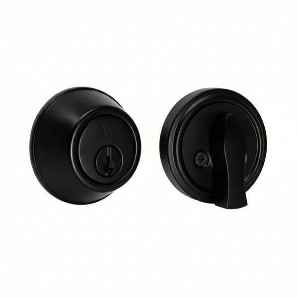 Weslock Front Door Deadbolt & Handle Lock Set – Residential, Fits Most Décor Styles (00471-2-2SL23)