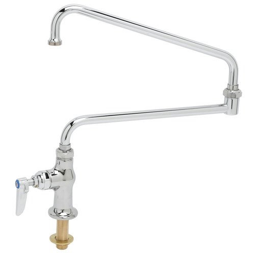 T&S Brass TB0319 Single Pantry Faucet, Special 24" Double-Joint Swing Nozzle