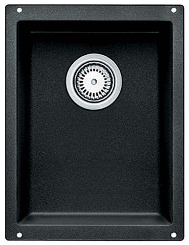 Blanco B513424 513-424 Precis Silgranit Medium Bowl Kitchen Sink, Anthracite Finish.