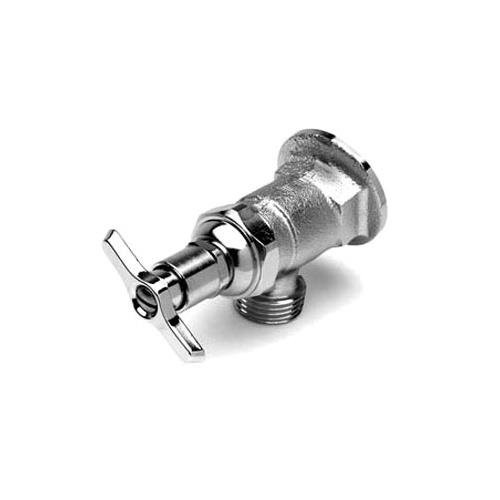 T&S Brass TB0731 Sill Faucet with 3/4-Inch Npt Female Flanged Inlet, Screwdriver Handle and 3/4-Inch Hose Threads