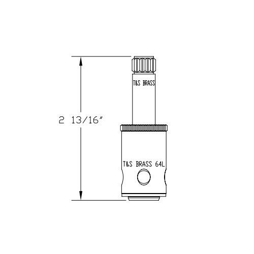 T&S Brass T00596040LBN Eterna Cartridge Assembly Less Bonnet (Hot) RH