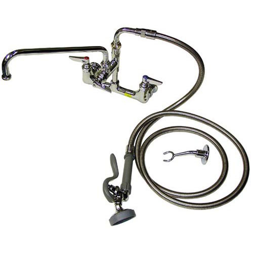 T&S Brass TB0175 TS Brass Faucet with Pre-Rinse Spray Unit, Chrome