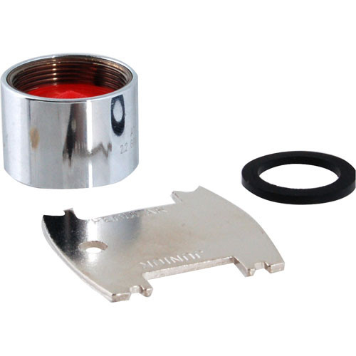 T&S Brass TB019906 Aerator, Vandal Resistant, 2.2 Gpm, 55/64-Inch-27 Un Female Threads