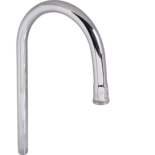 T&S Brass T120X Rigid Gooseneck, 5-1/2 Spread, 10-1/4 Height, 5-5/16 Clearance