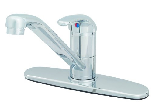 T&S Brass TB2731WS Single Lever Faucet with 9-Inch Swivel Spout, 1.5 Gpm Aerator, Flexible Supplies and 10-Inch Deckplate
