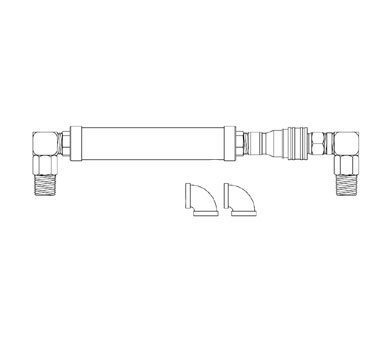 T&S Brass THG4E60S Gas Hose with Quick-Disconnect with 1-Inch NPT