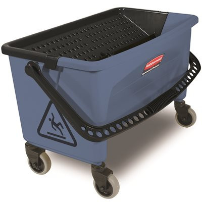 Rubbermaid RCPQ93000BL ® COMMERCIAL FINISH BUCKET, WITH LID, FOR MICROFIBER FLAT MOP, BLUE