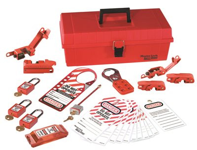 MASTERLOCK 804475 MASTERLOCK & #174 Personal Safety Lockout Kit, Electrical Focus, Keyed Alike,