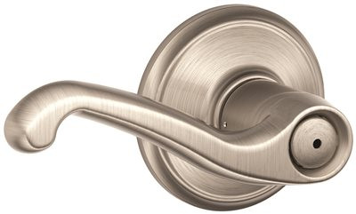 SCHLAGE 1028363 FLAIR F40 PRIVACY LOCKSET, SATIN NICKEL FLAIR F40 PRIVACY LOCKSET, SATIN NICKEL|