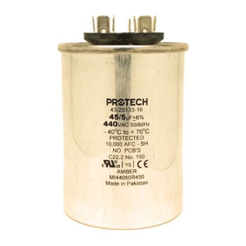 RHEEM 172979 Protech 662766275452 45/5/440 Dual Round Capacitor