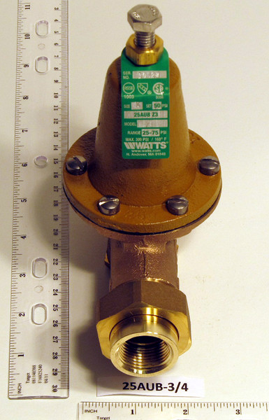 25AUB-Z3-3/4 *** OBSOLETE *** BRONZE PRESSURE REDUCING VALVE 3/