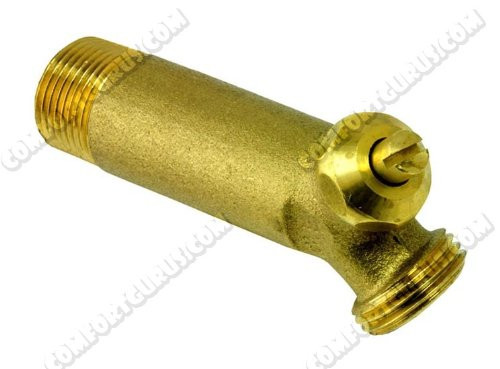 RHEEM 234609 Water Heater Brass Drain Valve w/Screwdriver Handle - 3-1/2" Shank