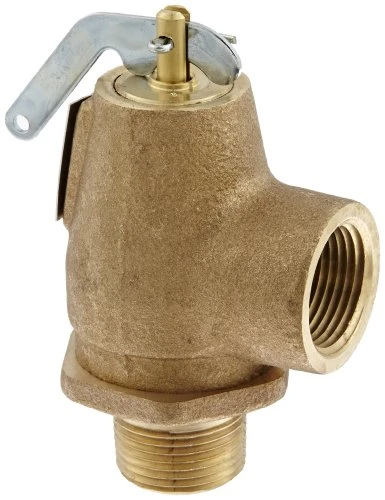 CONBRACO 45452 Apollo Valve 13-211 Series Bronze Safety Relief Valve, ASME Steam, 15 psi Set Pressure, 3/4" NPT Male x Female.