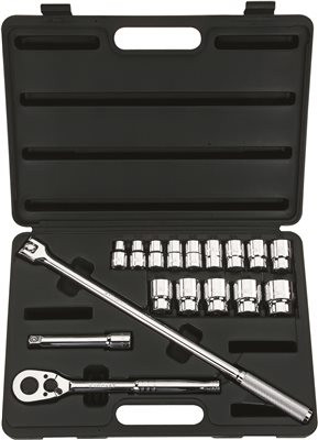 Proto® DRIVE SOCKET SET 12PT 1/2 IN. SAE 17 PIECE Proto® DRIVE SOCKET SET 12PT 1/2 IN. SAE 17 PIE