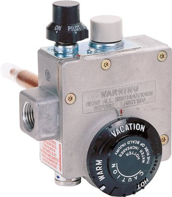 ROBERTSHAW 17002704 ® NATURAL GAS WATER HEATER THERMOSTAT, 1.375-INCH SHANK, 4-INCH WATER CONNECTOR