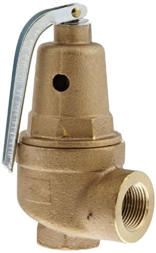 CONBRACO 45294 Apollo Valve 10-600 Series Bronze Safety Relief Valve, ASME Hot Water, 50 psi Set Pressure, 3/4" x 1" NPT Female.