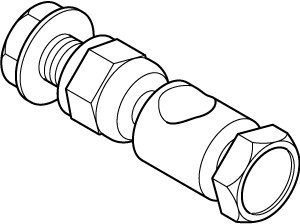 SCHNEIDER ELECTRIC 28843 (Barber Colman) AM-122 STRAIGHT LINK CONNECTOR 5/16