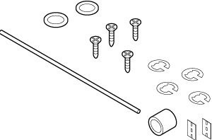 SCHNEIDER ELECTRIC 28845 (Barber Colman) AM-125 "5/16"" X 20"" DAMPER ROD"
