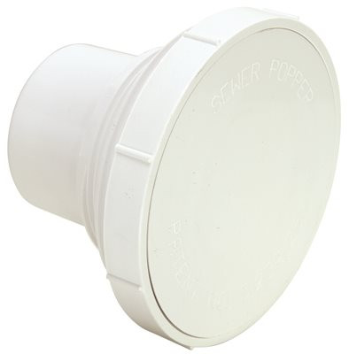 NATIONAL BRAND ALTERNATIVE 173004 DWV PVC SEWER POPPER DWV PVC SEWER POPPER| Automatic pop-up releases s