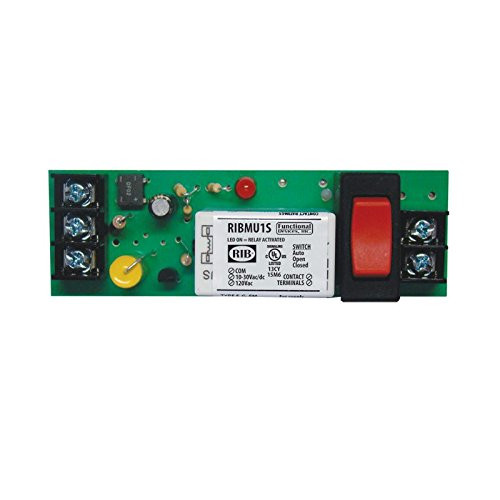 RIB RELAYS 65257 Functional Devices (RIB) Panel Relay 4.000x1.275in 15Amp SPST-NO + Override