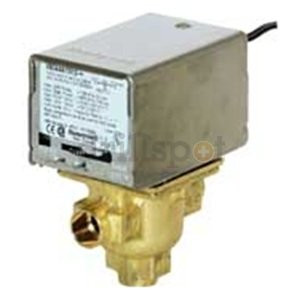 Honeywell 3282 Valve Low Voltage Zone 3-way Diverting 1/2" SWT 4cv Brass Body 24v.