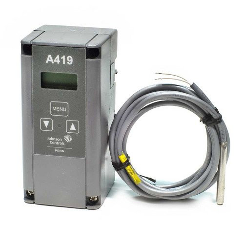 Johnson Controls 42585 A419GBF-1 24V-AC -30-212DEG F TEMPERATURE CONTROLLER D492051