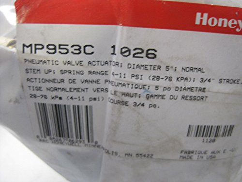 Honeywell 2346 , Inc. Pneumatic Coil Valve Actuator Low Force 3/4 in stroke 4-11 psi spring range