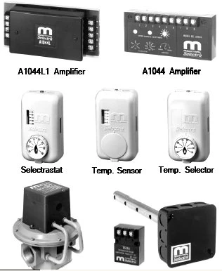 Maxitrol 6793 Wall Mount Space Temperature Selector, 55-90 Degree F Temperature Range