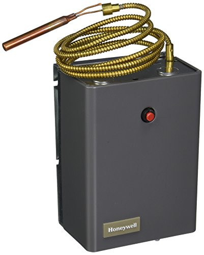 Honeywell 2610 R8182H-1070 TRIPLE AQUASTAT RELAY W/REMOTE SENSING BULB HIGH/LOW/CIRC/CADCELL 120V INC 166386