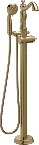 Delta T4797-CZFL-LHP Cassidy Traditional Floor Mount Tub Filler Trim - Less Handle 136793