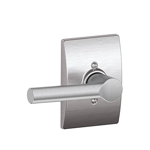 SCHLAGE F170BRW626CEN F170 BRW 626 CEN Century Collection Broadway Decorative Trim Lever, Satin Chrome