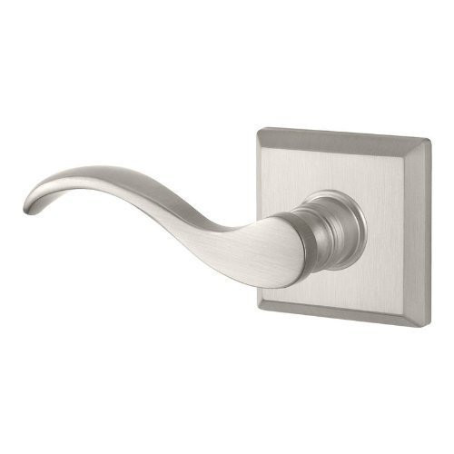 Baldwin PVCURTSR003  Reserve Privacy Curve with Traditional Square Rose in Lifetime Brass Finish