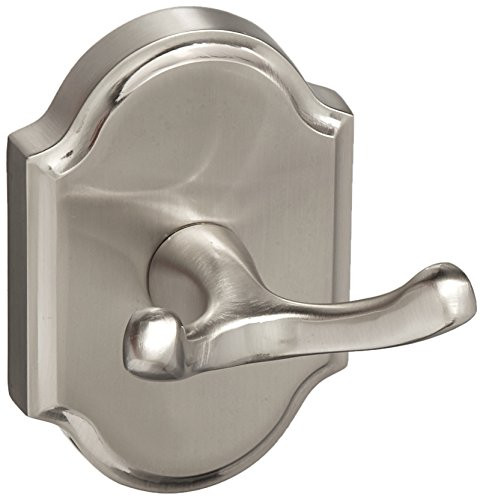 Rusticware 8603SN 8603 Robe Hook with Backplate from the Wenmoor Collection, Satin Nickel.