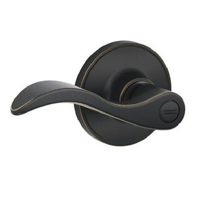 SCHLAGE J40PSEV716 J Series Seville Privacy Door Lever Finish: Aged Bronze