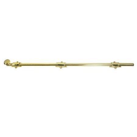 Deltana 24SB5 24 in. Heavy Duty Surface Bolt w Strike (Antique Brass).