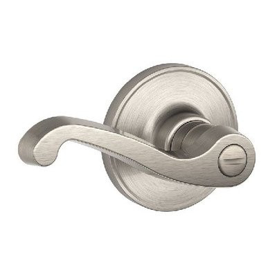 SCHLAGE J40LAS619 J Series Dexter by Satin Nickel Universal Turn-Lock Privacy Door Lever